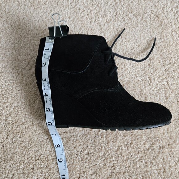 Wedge heel lace up ankle booties - Picture 7 of 12